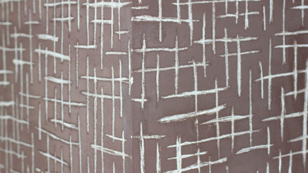 Donica z włókna szklanego z wzorem ręcznie robionym